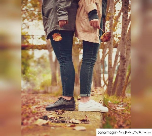  عکس دو نفره پاییزی
