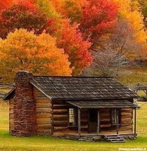  پروفایل پاییزی کلبه‌ جنگلی زیبا