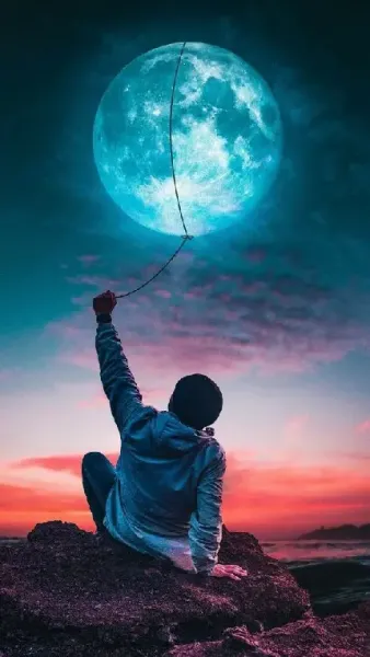 عکس  هلال ماه