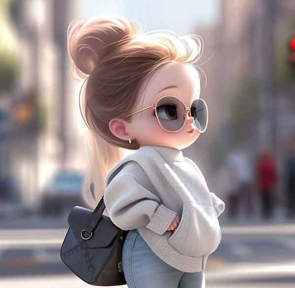  عـکس دخترونه شیک و باکلاس برای پـروفایل کارتونی