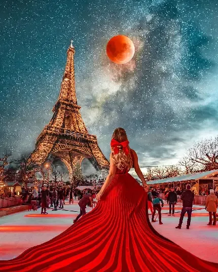  عکس برج ایفل پس زمینه