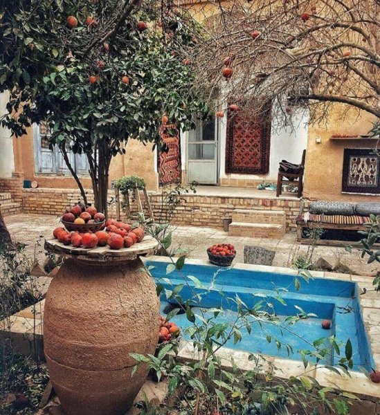  عکس حیاط خانه های قدیمی