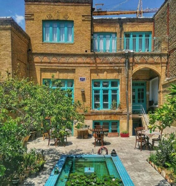  عکس حیاط خانه های قدیمی