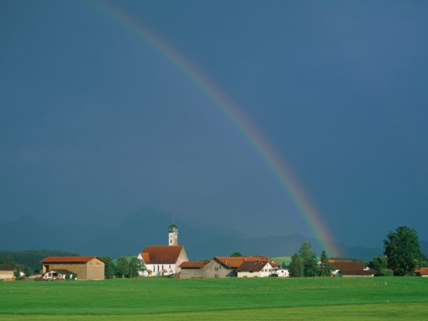  عکس رنگین کمان در طبیعت