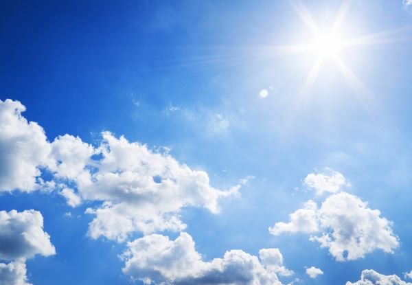  عکس آسمان آبی و آفتابی