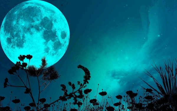  عکس زیبای ماه و ستاره در آسمان