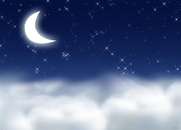  عکس آسمان ابری در شب