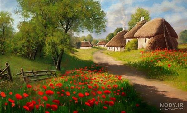  عکس کلبه در جنگل پاییزی
