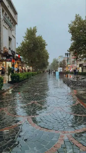  عکس بارش باران در پاییز