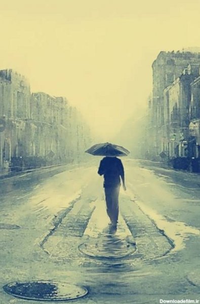  عکس مرد تنها در تاریکی