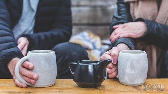  عکس فنجان قهوه رمانتیک