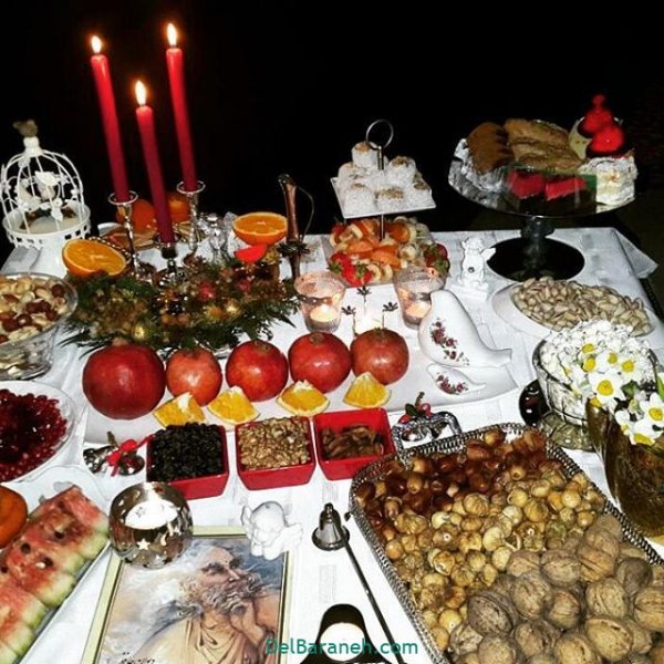 عکس شب چله عروس و داماد