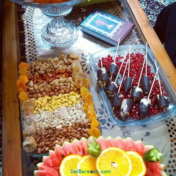 عکس شب چله عروس و داماد