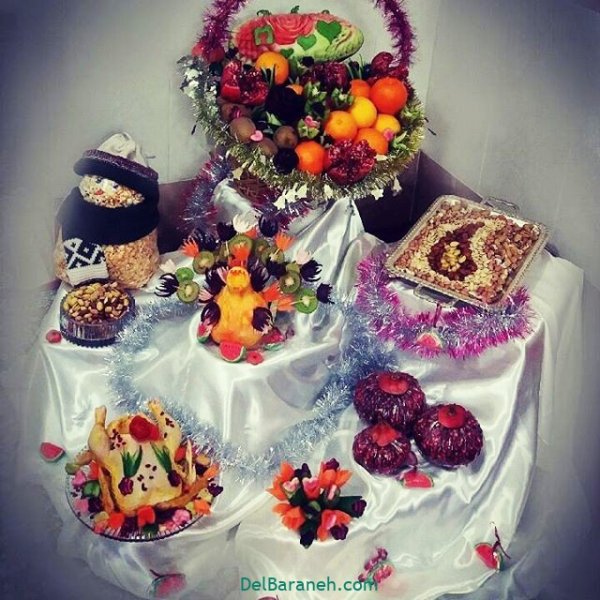 عکس شب چله عروس و داماد