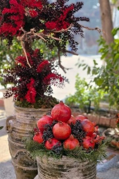 تزیین انار برای مدرسه