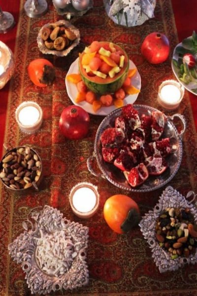  عکس از سفره شب چله
