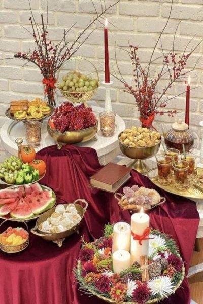  عکس از سفره شب چله