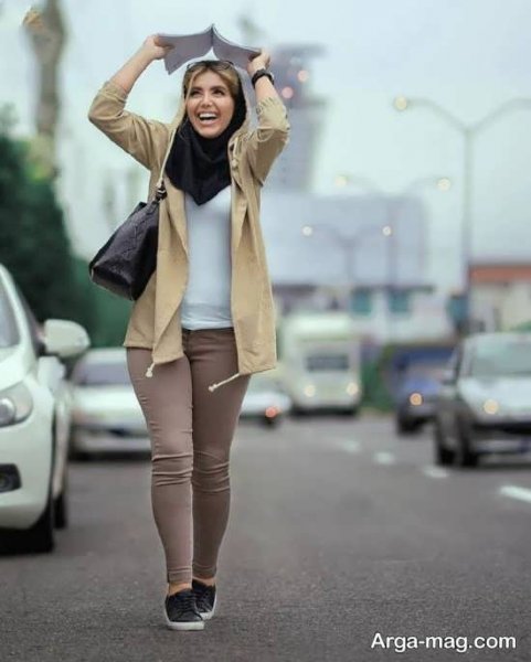  عکس دختر دانشجو با طبیعی