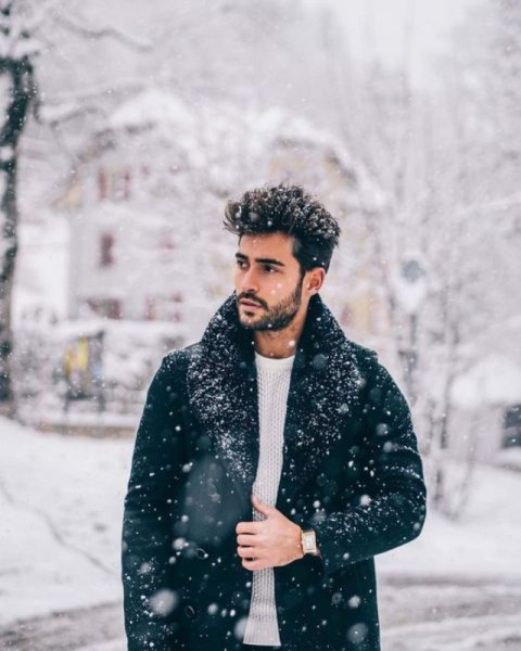  عکس سلفی پسرانه اسکی در برف