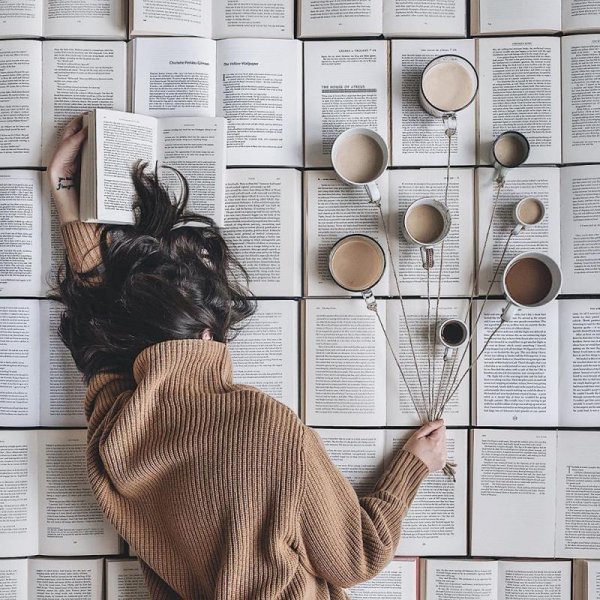  عکس قهوه و کتاب طبیعی