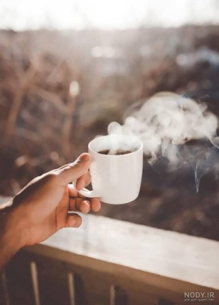  عکس فیک خوردن قهوه