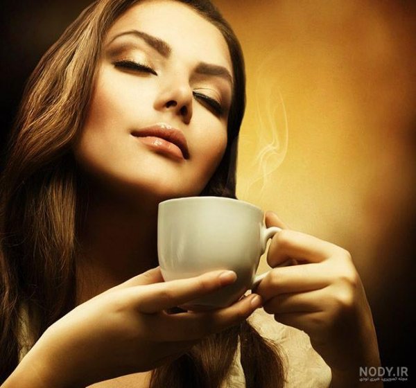  عکس فیک خوردن قهوه