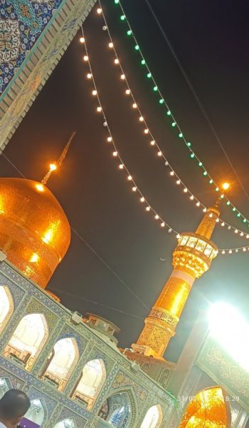 پروفایل عکس حرم امام رضا با نوشته زیبا