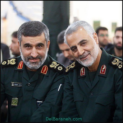  عکس سردار حاجی زاده با رهبر