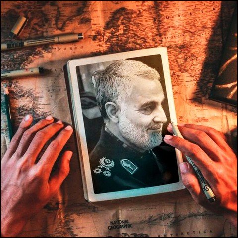 عکس سردار سلیمانی با کیفیت بالا