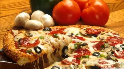  عکس پیتزا فیک برای استوری