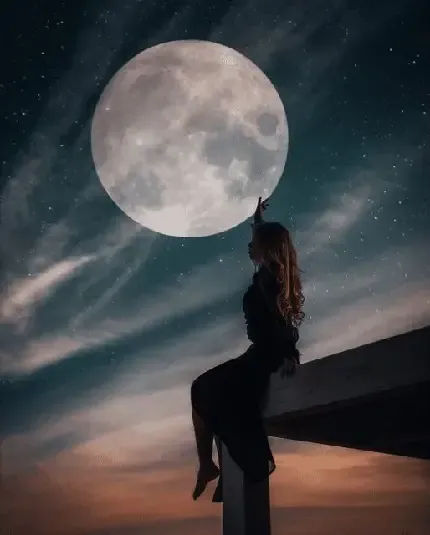  عکس از ماه تاریک