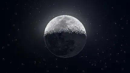  عکس از ماه تاریک