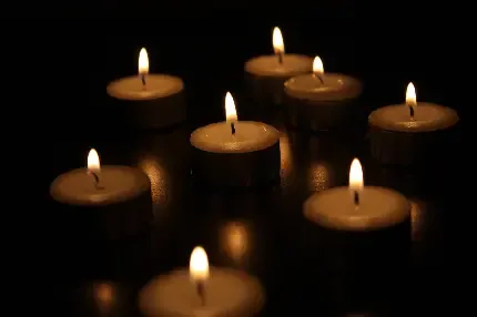  عکس شمع سفید