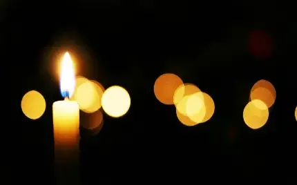  عکس شمع سفید