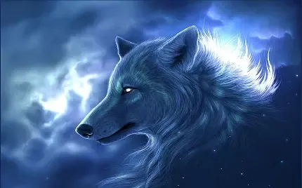 عکس پروفایل گرگ با شاخه گل رز HD