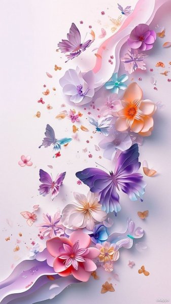 عکس پروانه صورتی برای پروفایل