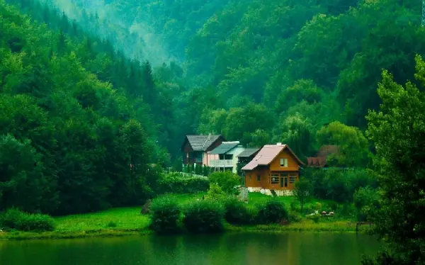  والپیپر طبیعت کوهستانی سرسبز