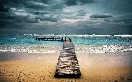  عکس اسکله چوبی زیبا و عاشقانه برای گوشی