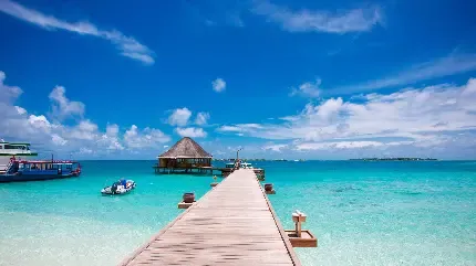  عکس اسکله چوبی زیبا و عاشقانه برای گوشی