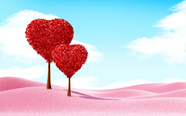 تصویر زمینه نیمکت عاشقانه در پارک