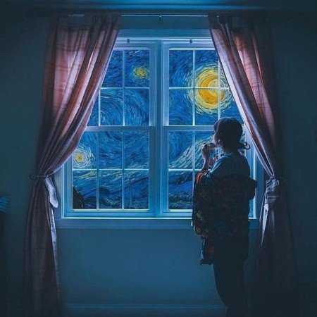  والپیپر شب پرستاره با کیفیت hd