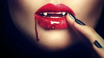  عکس دختر ترسناک و خون آشام برای واتساپ