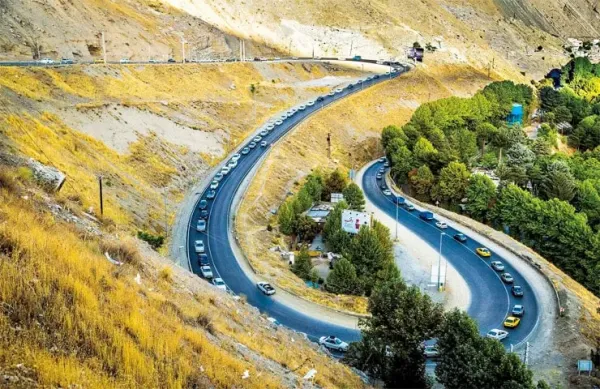  عکس از پیچ های زیبا جاده چالوس