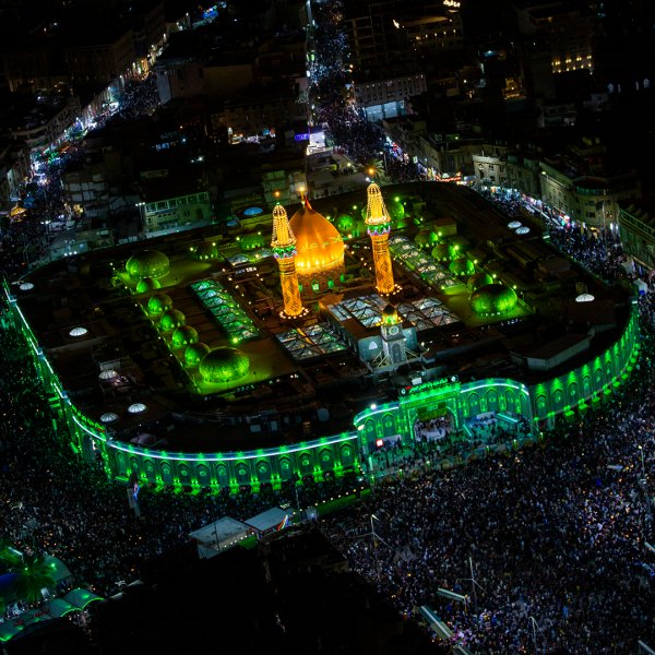 عکس بین الحرمین کربلا با کیفیت بالا