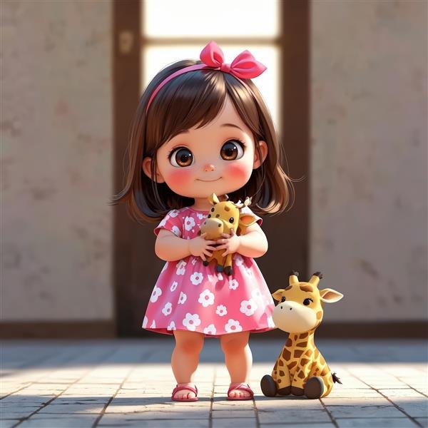  عکس زرافه کارتونی بامزه