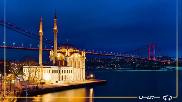  عکس استانبول ترکیه در شب برای پروفایل