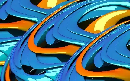  عکس زمینه آبی و نارنجی