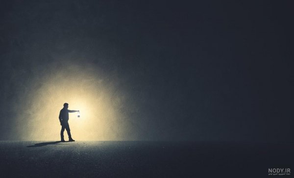  بک گراند پسر تنها در تاریکی با کیفیت بالا