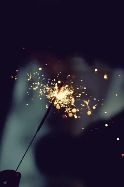  بک گراند کاپ کیک تولد با فشفشه های روشن