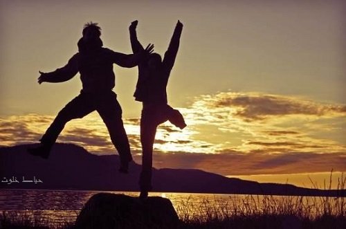  عکس شاد عاشقانه دو نفره برای پروفایل